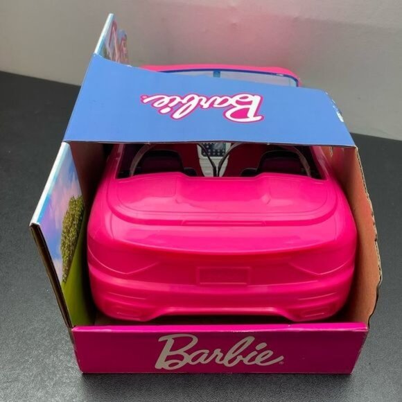 Barbie Pink Convertible 2 Seater vehicle With Rolling Wheels - Picture 4 of 10